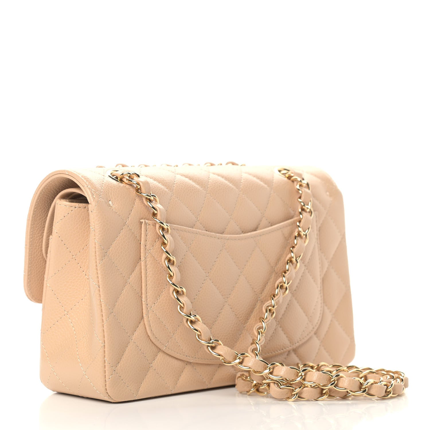 Chanel Caviar Quilted Small Double Flap Beige 3 of 10