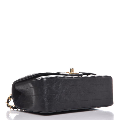 Chanel Iridescent Calfskin Chevron Quilted Mini Rectangular Flap Black 4 of 8