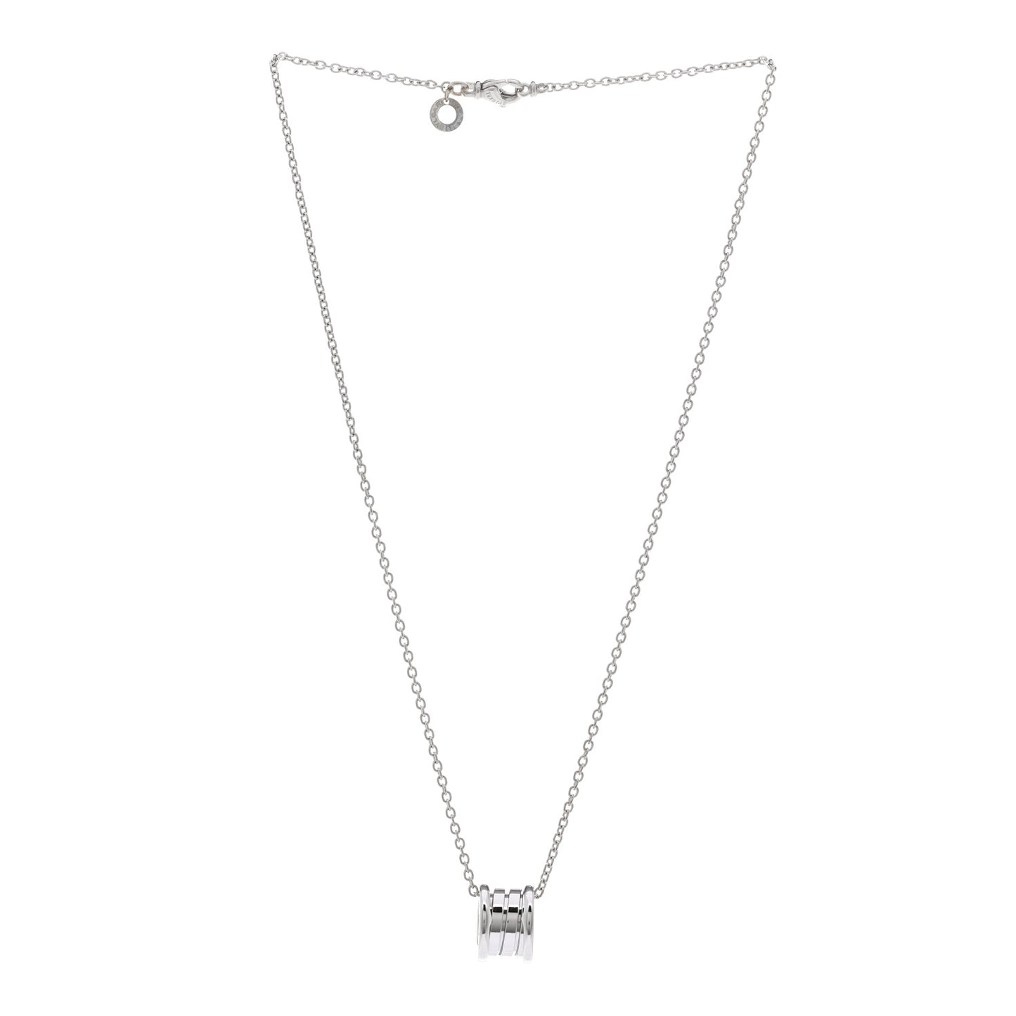 18K White Gold B.Zero1 Pendant Necklace