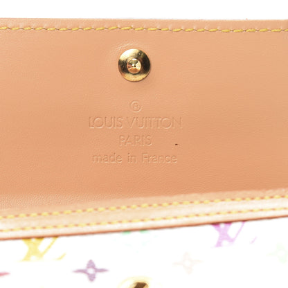 Louis Vuitton Monogram Multicolor Porte-Monnaie Plat Coin Purse White 8 of 8