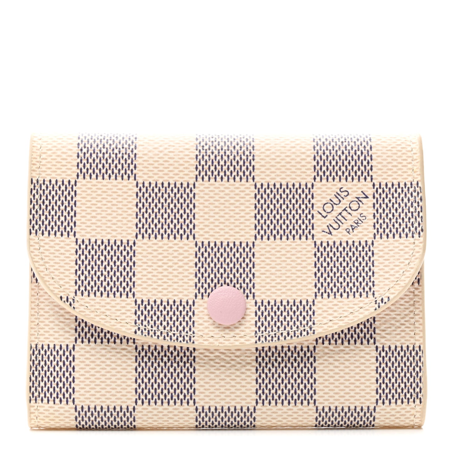 Damier Azur Rosalie Coin Purse Rose Ballerine