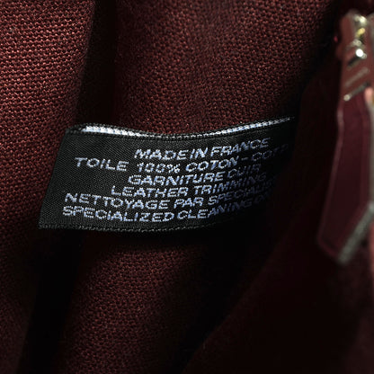 Hermes Taurillon Clemence Canvas Fourre Tout PM Rouge H 7 of 10