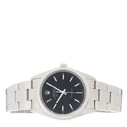 Rolex Stainless Steel 34mm Air-King Oyster Perpetual Precision Watch Black 14000M 2 of 5