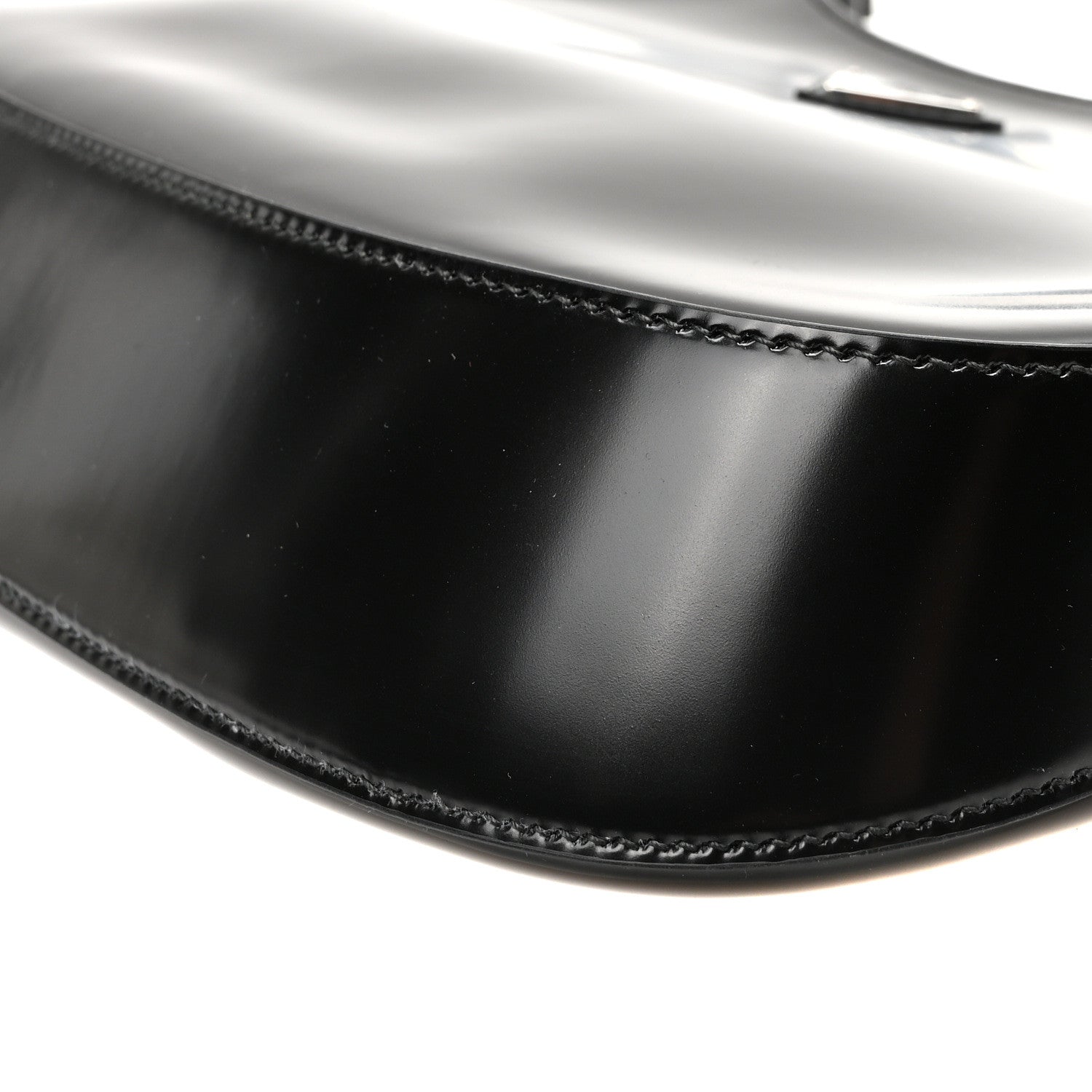Prada Spazzolato Cleo Shoulder Bag Black 10 of 10