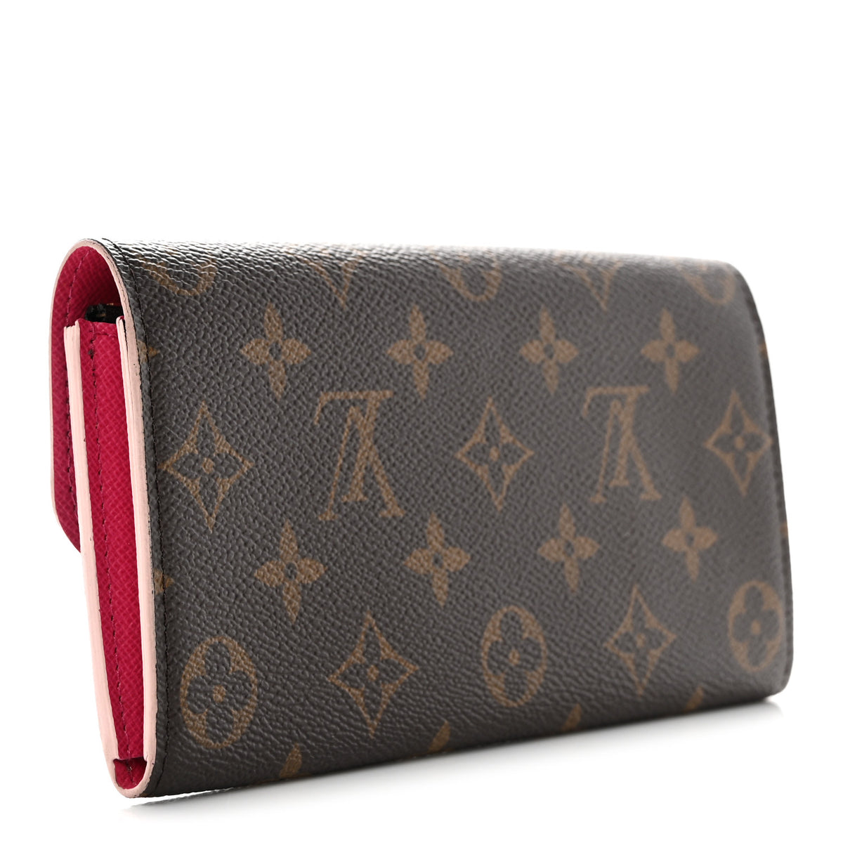 Monogram Bloom Flower Emilie Wallet Fuchsia