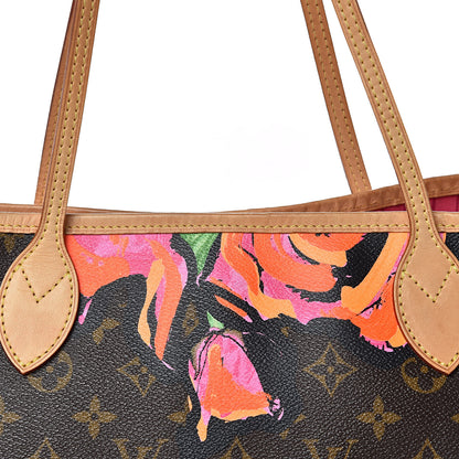 Louis Vuitton Monogram Roses Neverfull MM 19 of 20