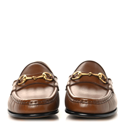 Gucci Betis Glamour Calfskin Womens 1953 Horsebit Loafers 37.5 Brown Sugar 3 of 8
