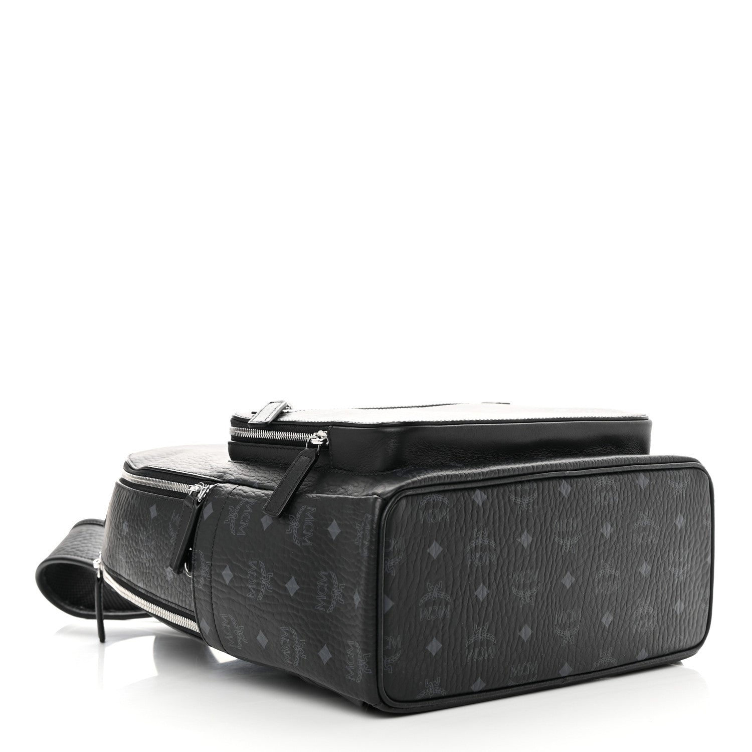 MCM Visetos Medium Stark Backpack Black 4 of 13