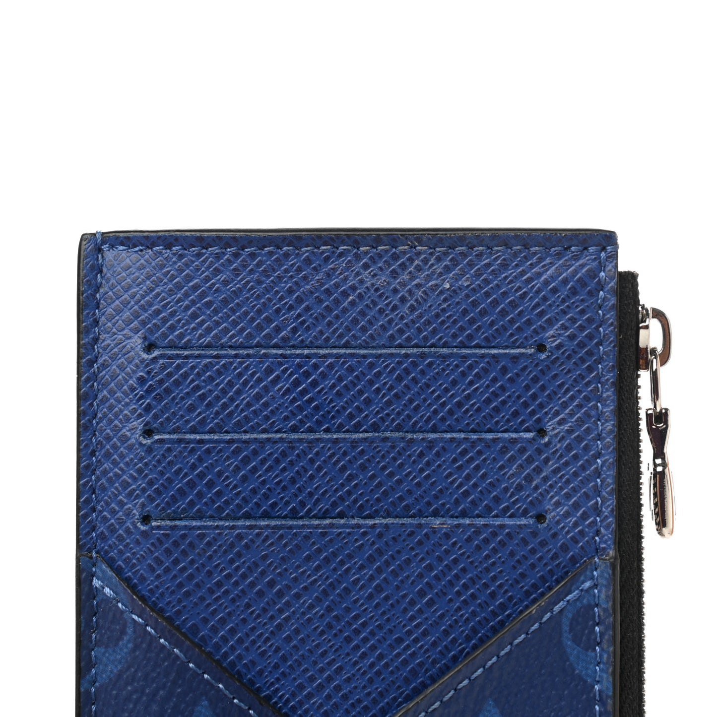 Monogram Taiga Coin Card Holder Cobalt