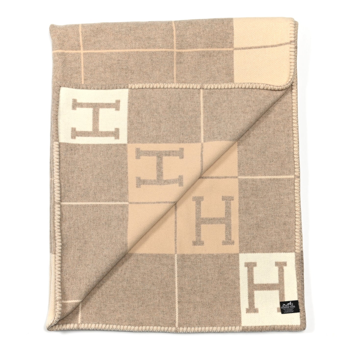 Wool Cashmere Avalon III Blanket Coco Camomille