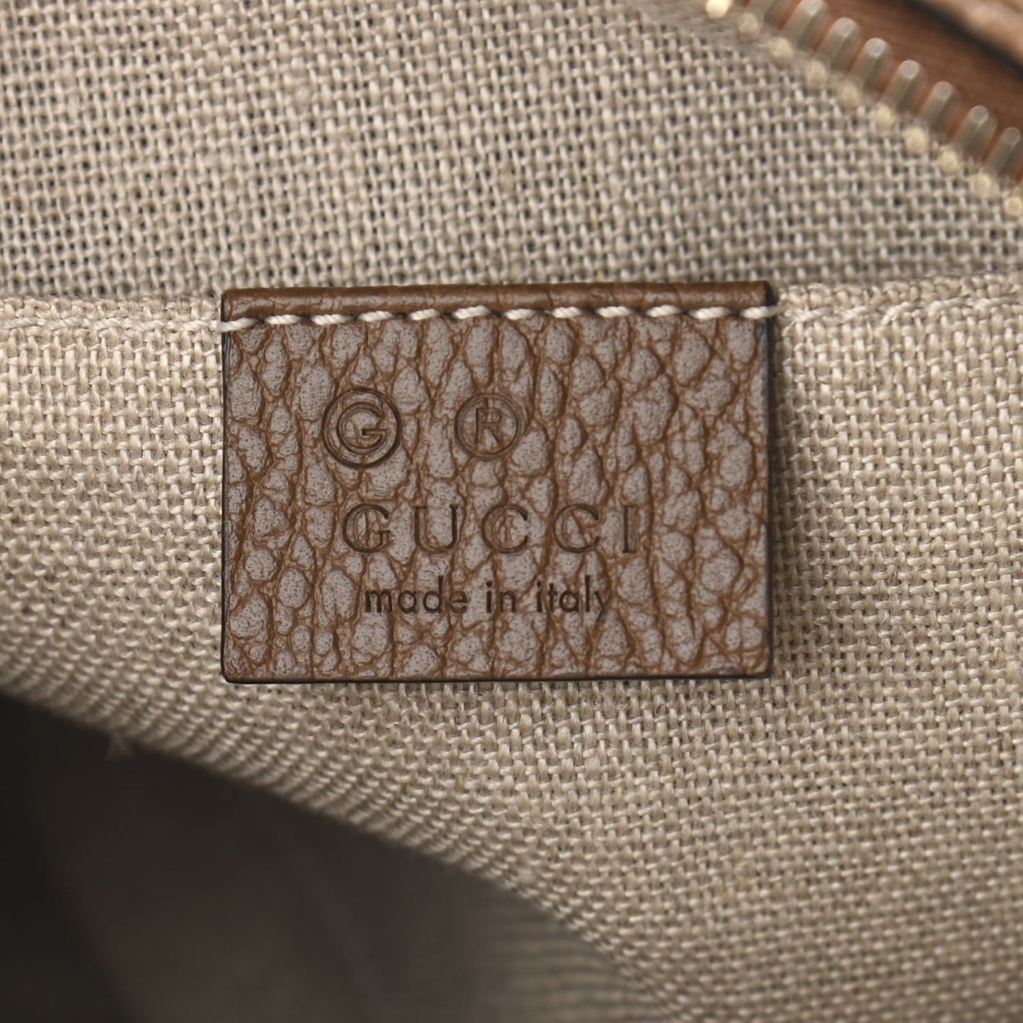 Monogram Mini Bree Messenger Bag Beige Tabacco