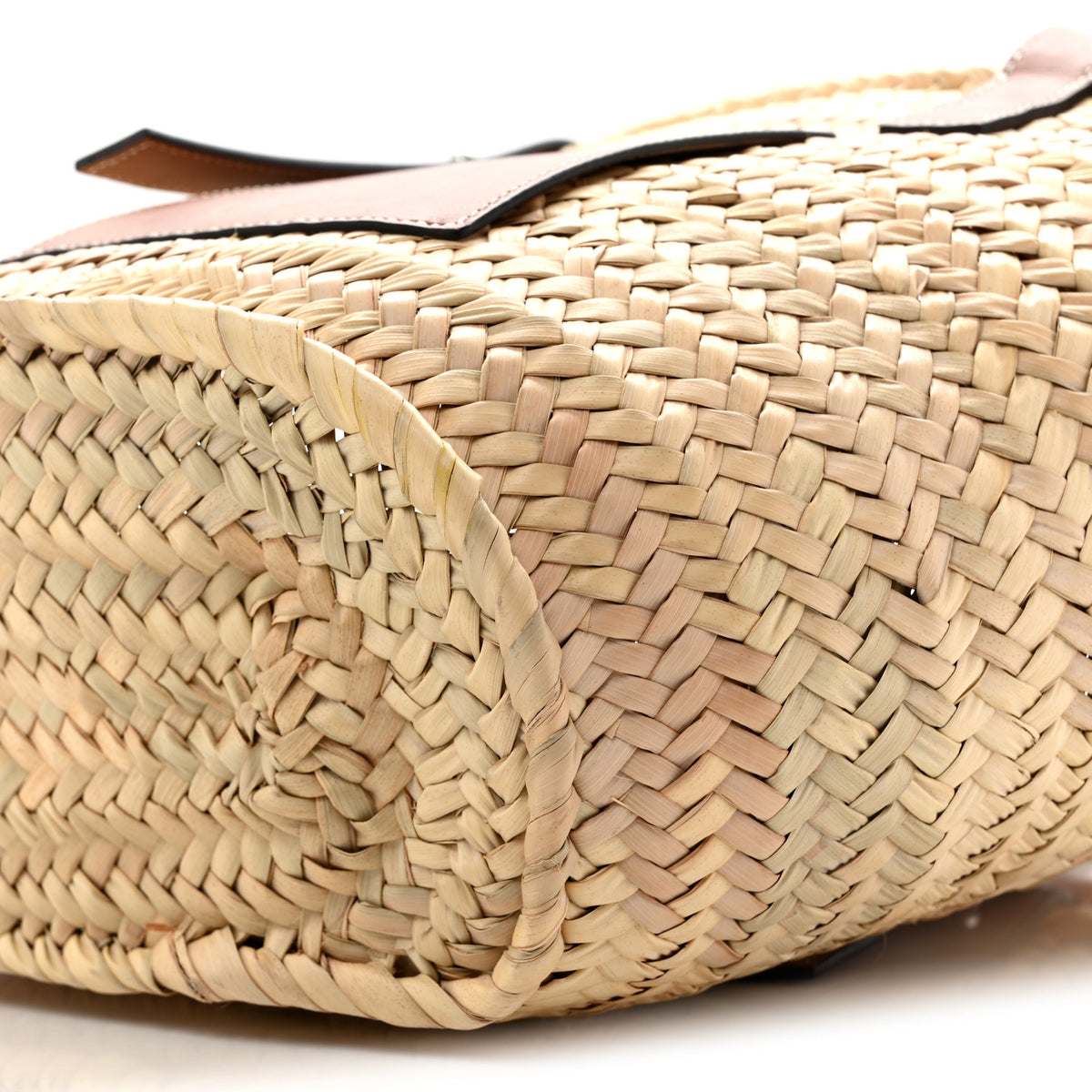 Raffia Basket Tote Bag Natural Tan