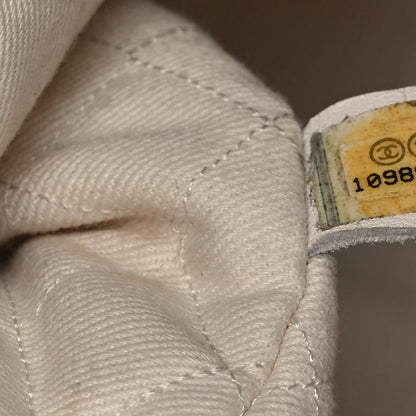 Chanel Caviar Timeless CC Shopping Tote White 6 of 13