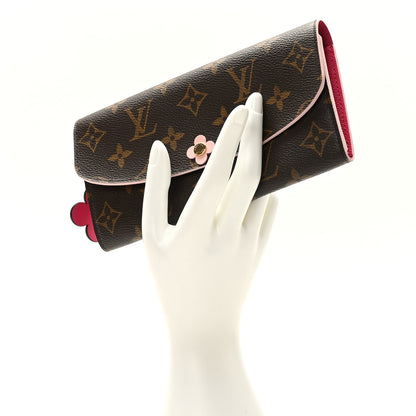 Louis Vuitton Monogram Bloom Flower Emilie Wallet Fuchsia 2 of 7