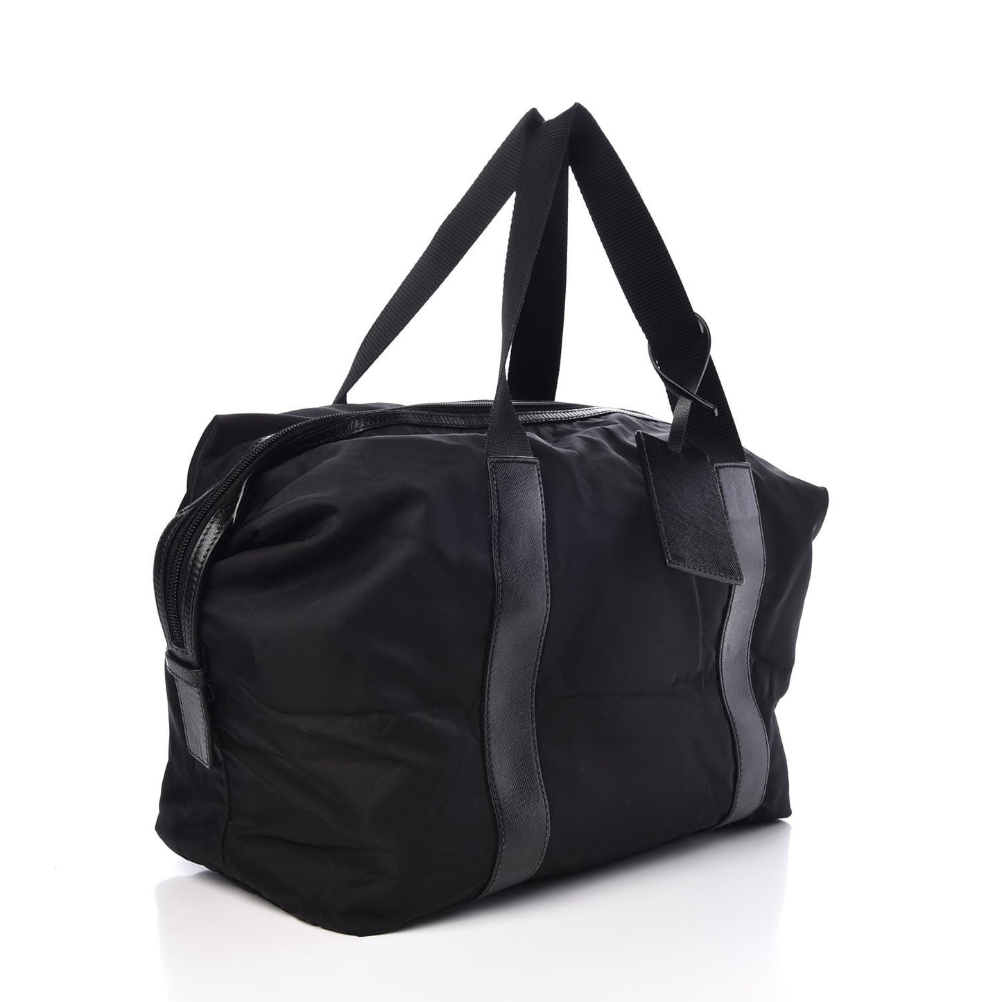 Tessuto Nylon Saffiano Tote Black