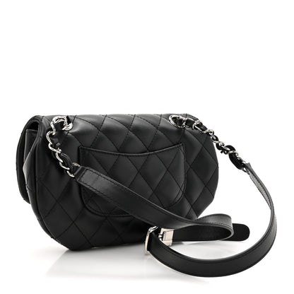 Chanel Calfskin Quilted CC Uniform Flap Belt Bag Black 3 of 11