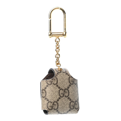 Gucci GG Supreme Monogram Ophidia AirPods Case Beige 2 of 3
