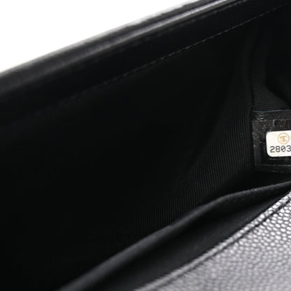 Chanel Caviar Quilted Medium Boy Flap Black 7 of 10