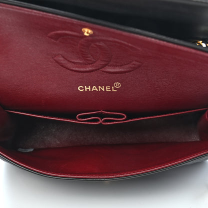 Chanel Lambskin Quilted Medium Double Flap Black 9 of 17