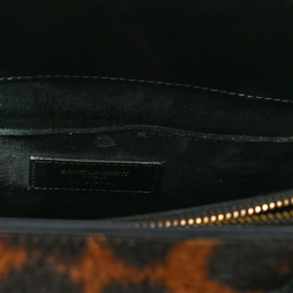 Saint Laurent Pony Effect Calfskin Leopard Print Baby Supple Sac De Jour 6 of 12