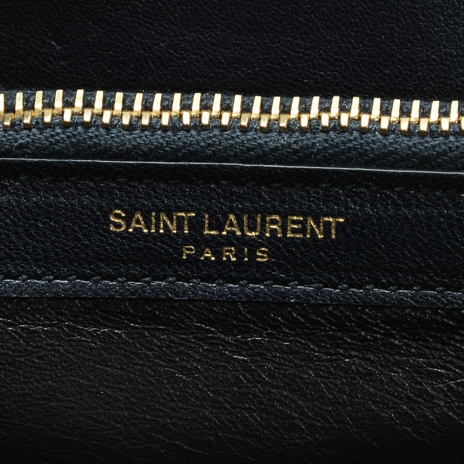 Saint Laurent Sheepskin Matelasse Medium College Monogram Bag Navy Blue 7 of 9