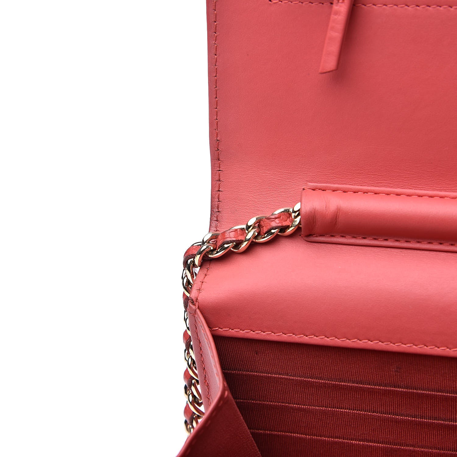 Chanel Caviar Timeless CC Wallet On Chain WOC Pink 14 of 19