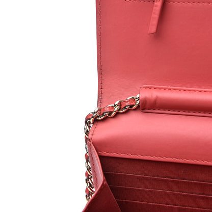 Chanel Caviar Timeless CC Wallet On Chain WOC Pink 14 of 19