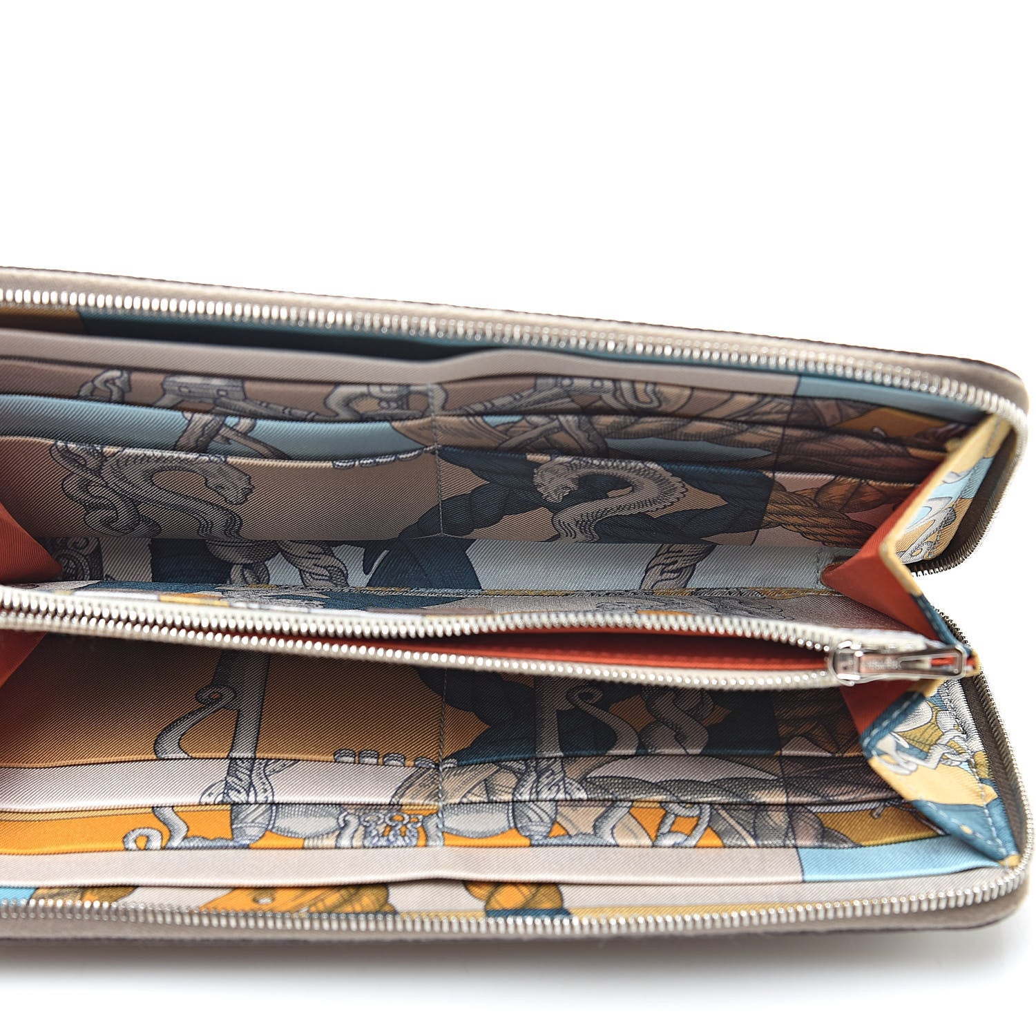 Hermes Epsom Silk'in Wallet Etoupe 5 of 10