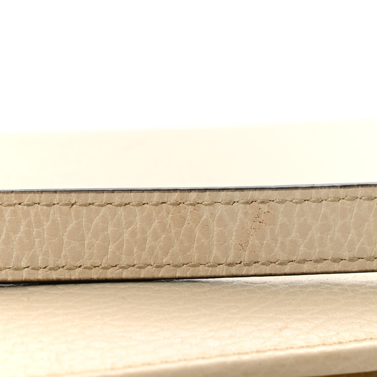 Dollar Calfskin Interlocking G Chain Wallet Ivoire
