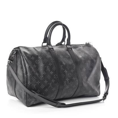 Louis Vuitton Monogram Eclipse Keepall Bandouliere 45 3 of 10