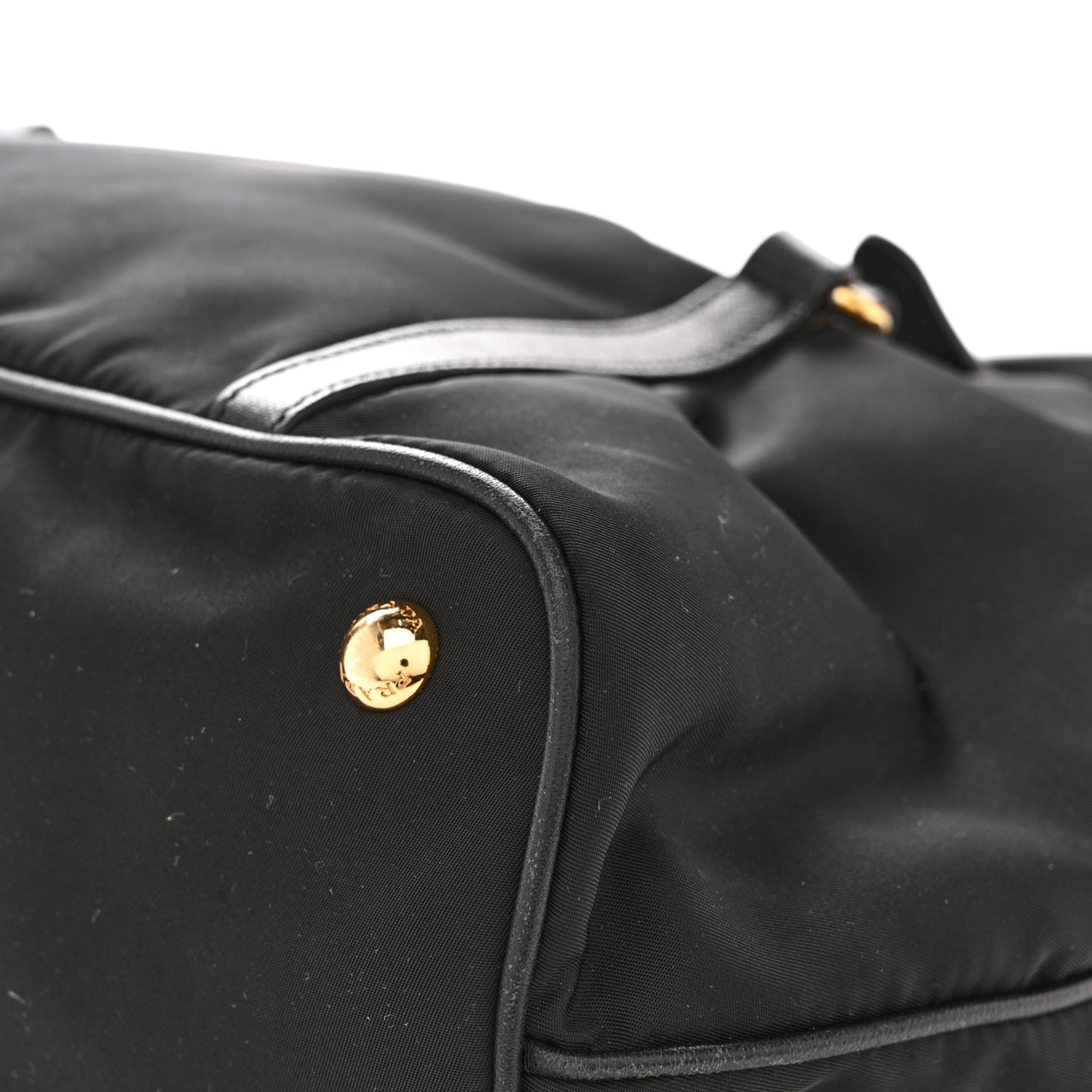 Tessuto Nylon Saffiano Tote Black