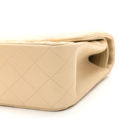 Chanel Caviar Quilted Jumbo Double Flap Light Beige 10 of 14