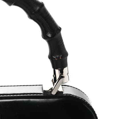 Gucci Regent Calfskin Bamboo Medium Lady Lock Top Handle Bag Black 13 of 15