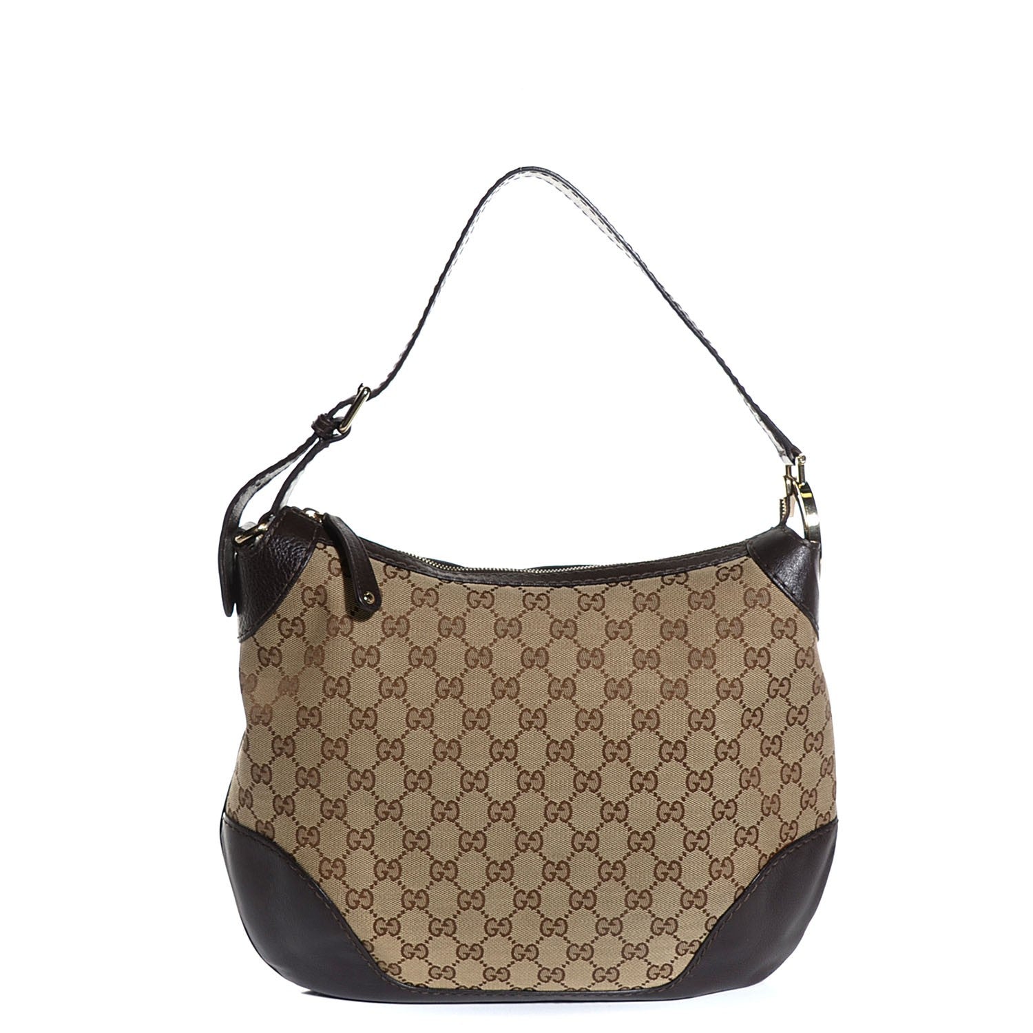 Gucci Monogram Charlotte Medium Hobo Brown 1 of 7