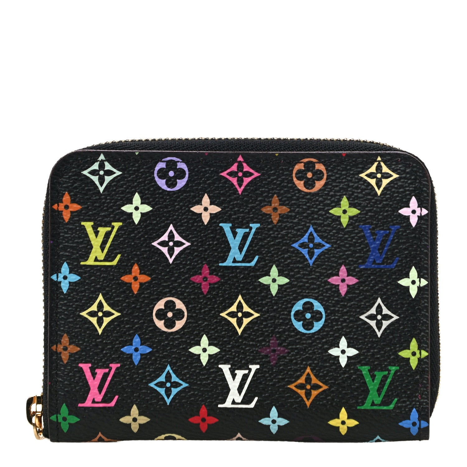 Louis Vuitton Monogram Multicolor Zippy Coin Purse Black Grenade 1 of 10