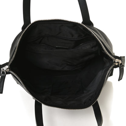 Gucci Nylon Web Top Handle Shoulder Bag Black 5 of 12