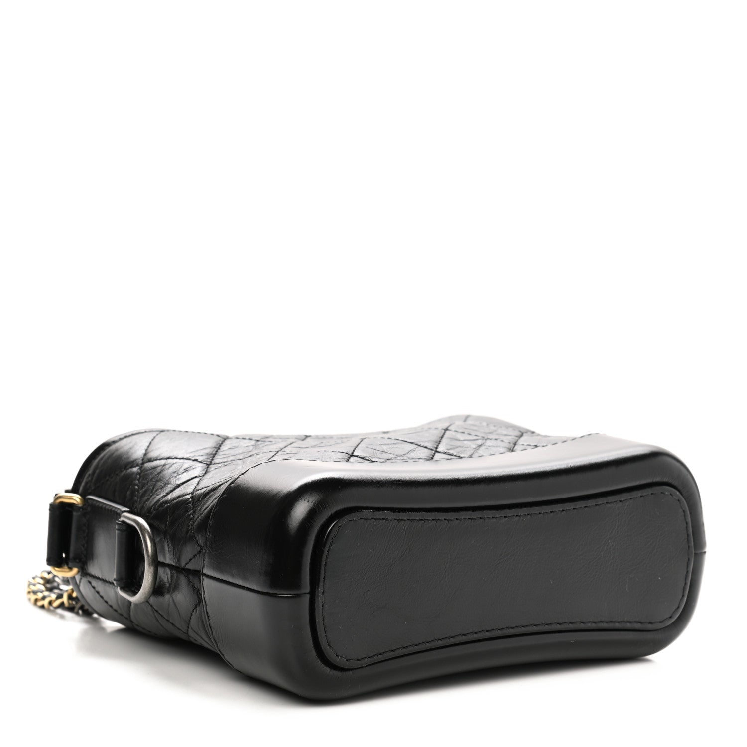Chanel Aged Calfskin Quilted Small Gabrielle Hobo Black 7 of 19