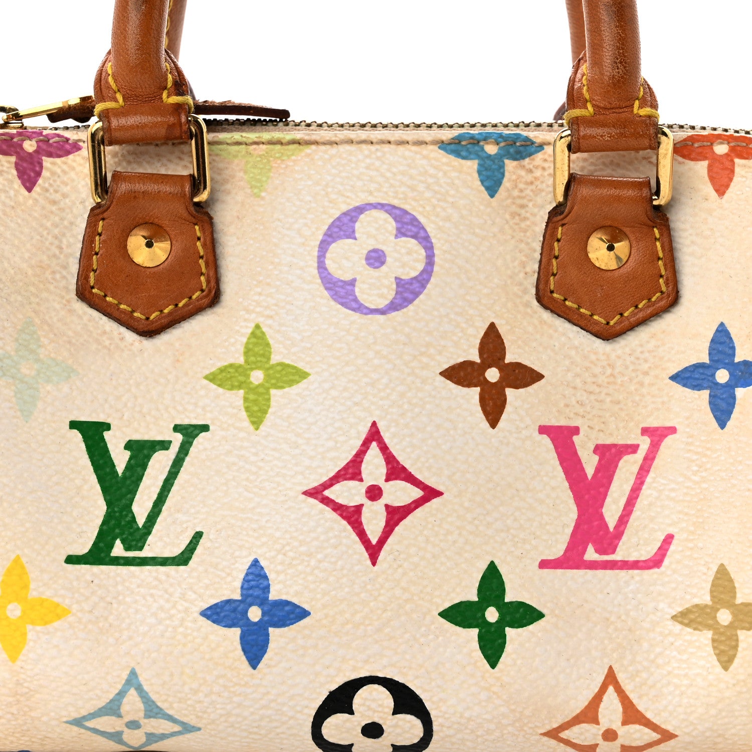 Louis Vuitton Monogram Multicolor Mini Sac HL Speedy White 7 of 18