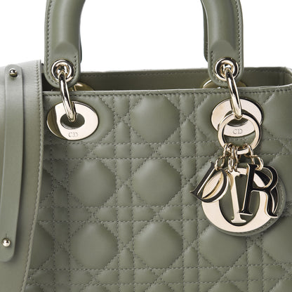 Christian Dior Lambskin Cannage Small My ABCDior Lady Dior Army Green 10 of 10