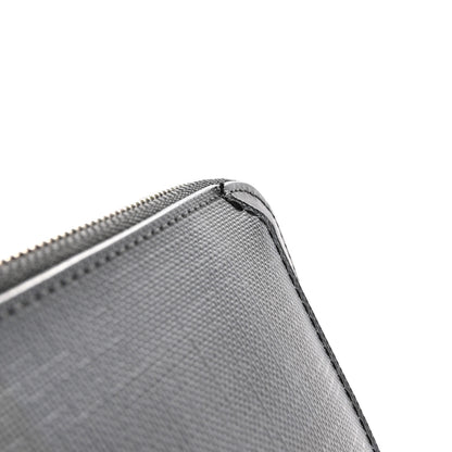 Burberry Grainy Calfskin Document Case Navy Black 8 of 10