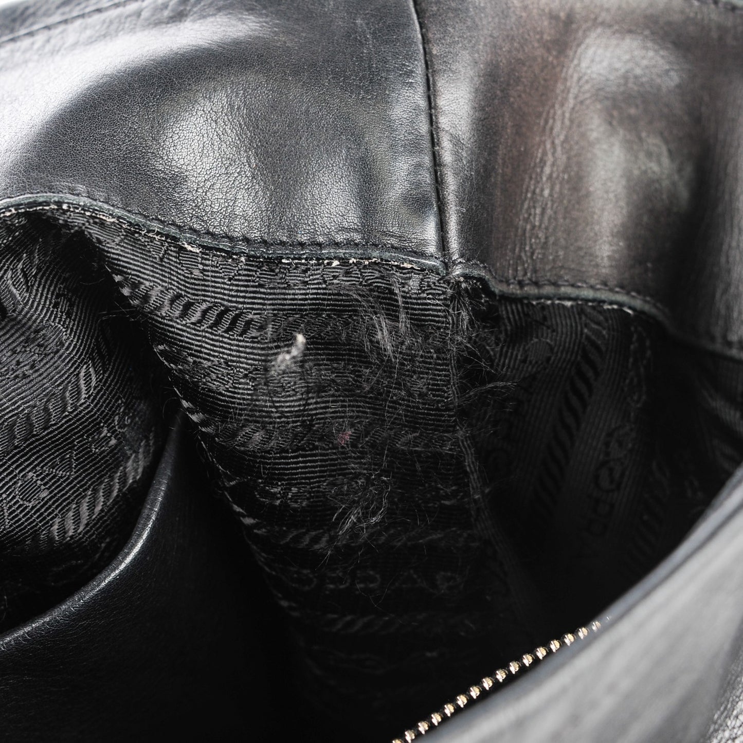 Soft Calf Two Pocket Hobo Nero Black