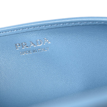 Prada Nappa Mini Impunture Bandoliera Chain Crossbody Bag Astrale 6 of 9