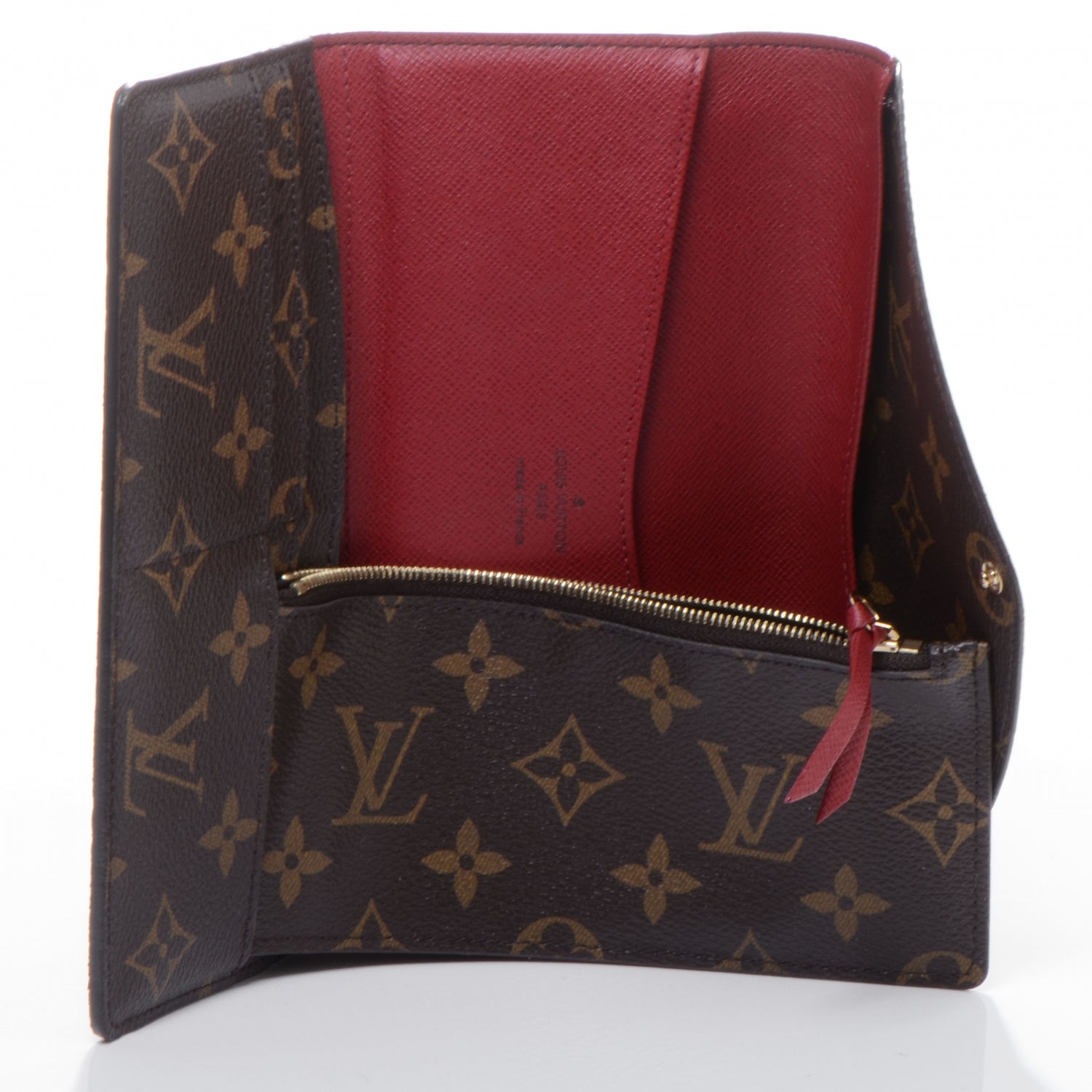 Louis Vuitton Monogram Josephine Wallet Red 5 of 8