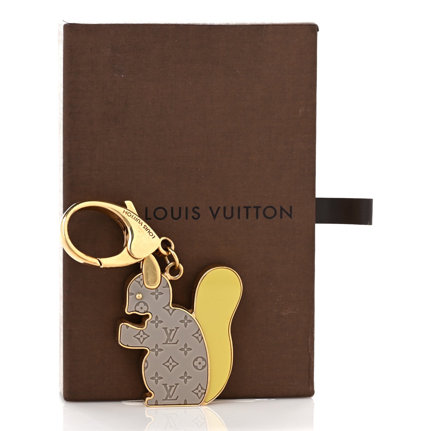 Louis Vuitton Resin Anamania Ecureil Squirrel Bag Charm Gris Art Deco 5 of 5
