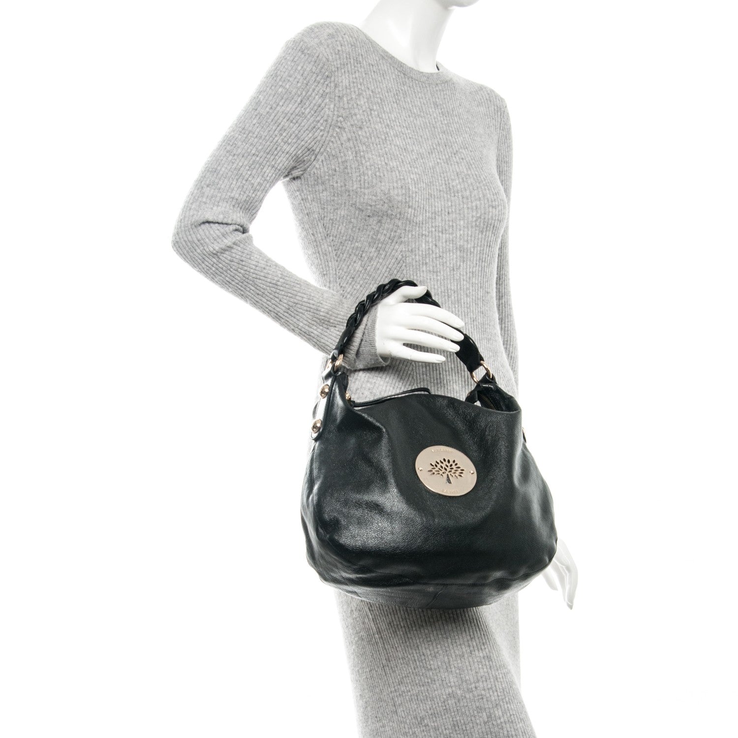 Mulberry Soft Spongy Calfskin Medium Daria Hobo Black 2 of 8