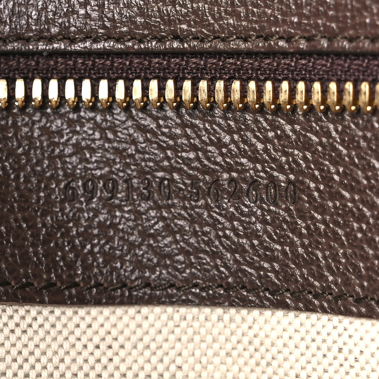 Monogram Jumbo GG Textured Dollar Calfskin Web Wristlet Messenger Bag Camel Ebony New Acero