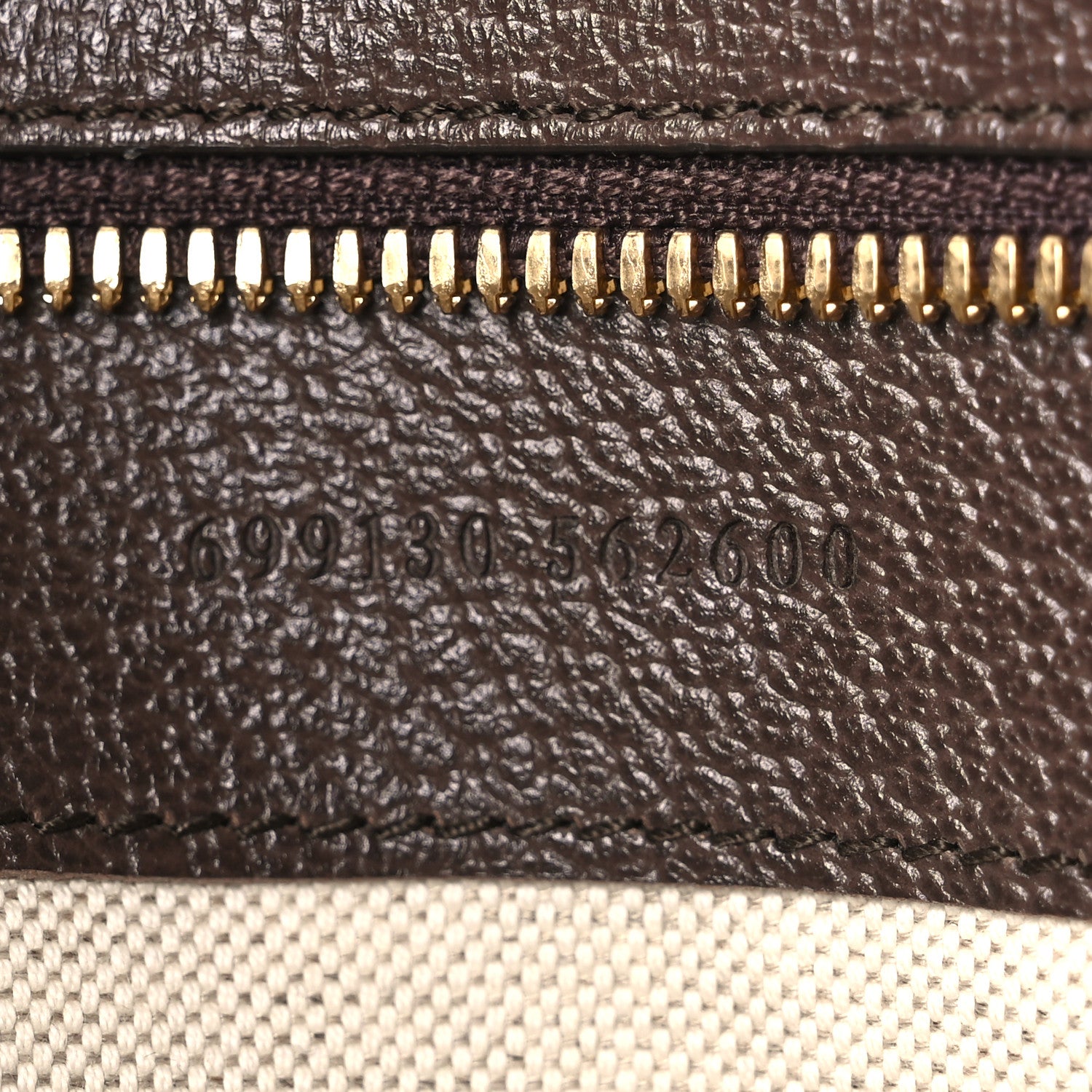 Gucci Monogram Jumbo GG Textured Dollar Calfskin Web Wristlet Messenger Bag Camel Ebony New Acero 11 of 22