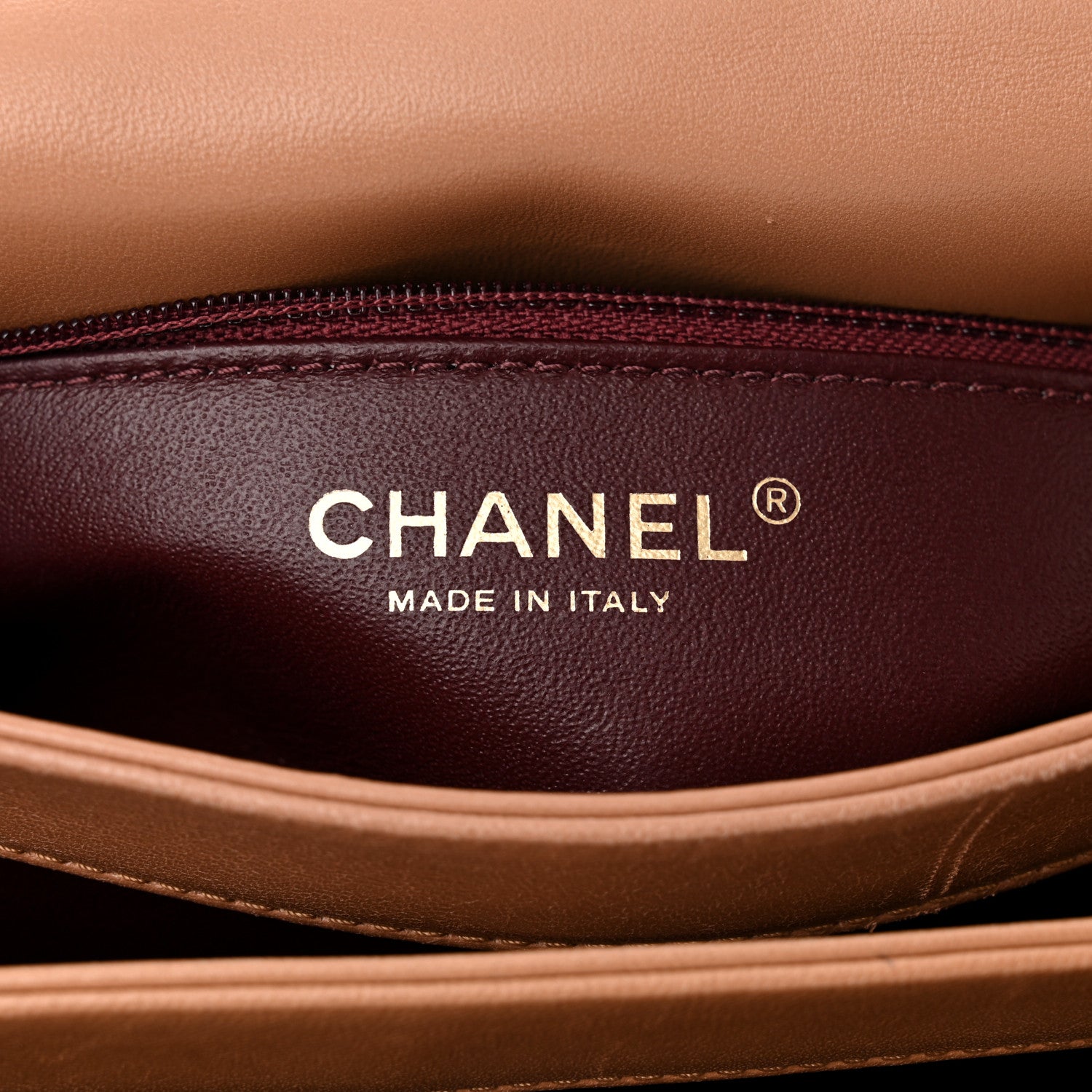 Chanel Lambskin Quilted Small Trendy CC Flap Dual Handle Bag Camel 6 of 11