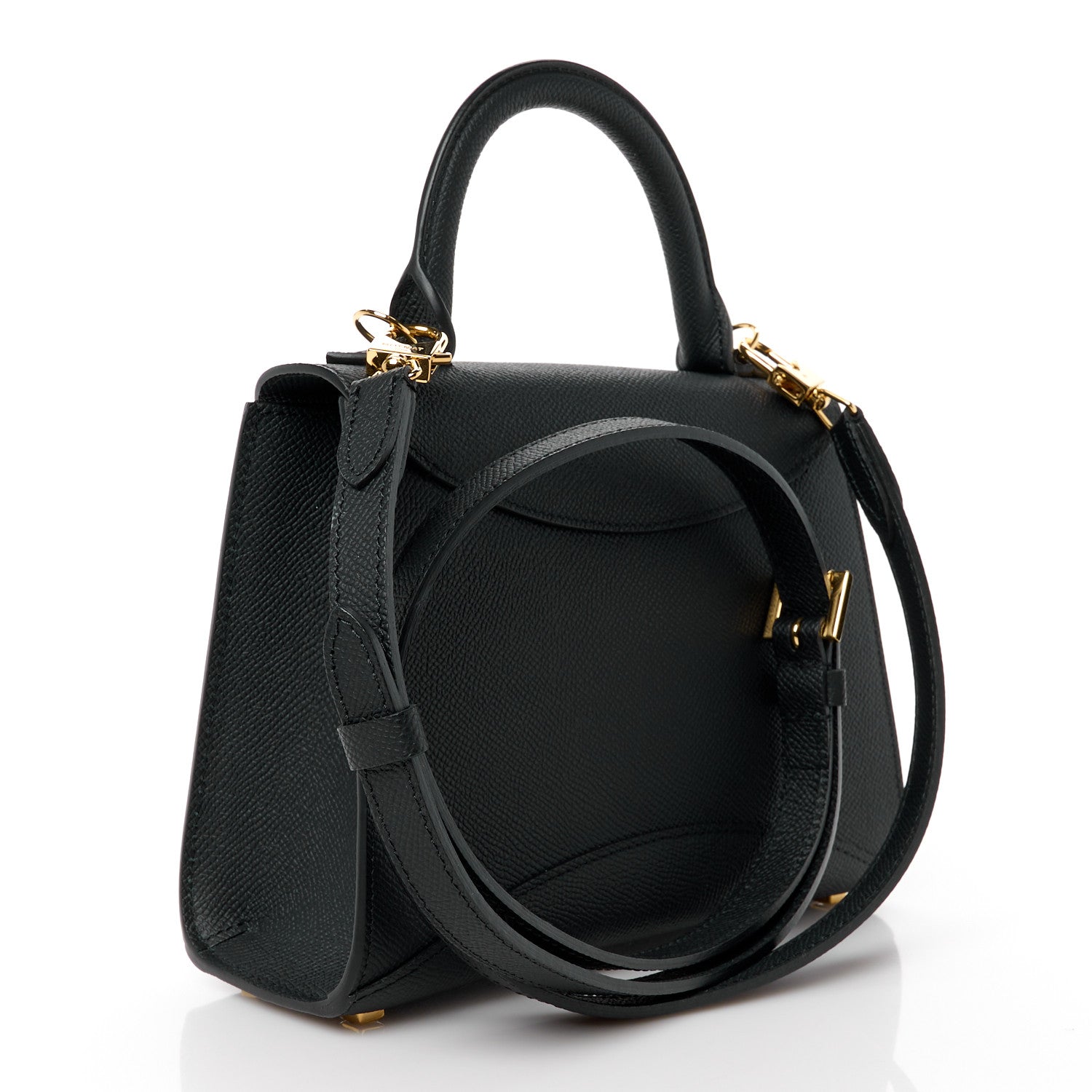 Moynat Carat Calfskin Gabrielle BB Black 3 of 10