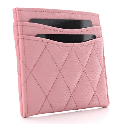 Chanel Caviar Quilted Card Holder Pink 3 of 8